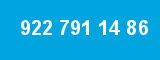 922 791 14 86 922 791 14 86